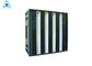 Filtre à air rigide adapté aux besoins du client H10 - catégorie de filtre de cellules de V de la filtration H14