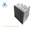 F8 à charbon actif et type rigide en aluminium du cadre V de filtre à air de médias de fibre synthétique