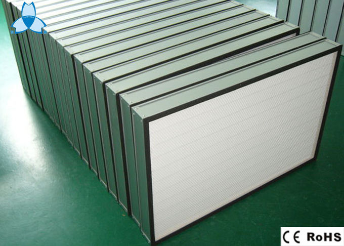 Filtre en aluminium H14 pour le Cabinet d'écoulement laminaire, salles propres de Hepa de cadre 0