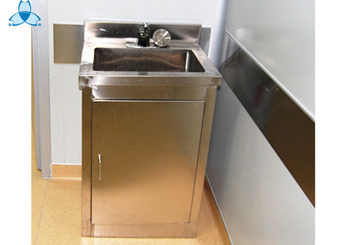 Réservoir de lavage durable d'hôpital, Cabinet debout libre de lavabo de cuvette simple 2