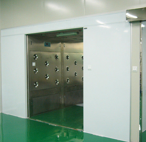 Tunnel de système de douche d'air de Cleanroom d'industrie avec les portes coulissantes automatiques de la largeur 1800 1