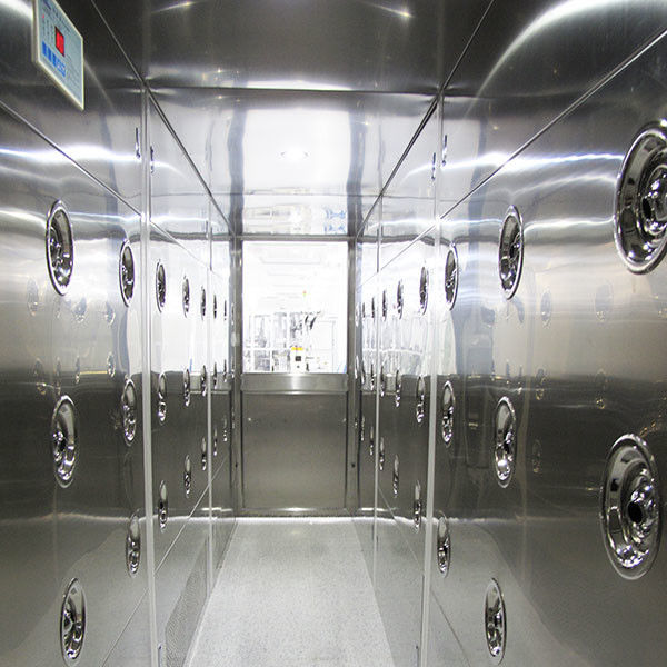 Tunnel de douche d'air de 90 de degré personnels de tour, équipements de pièce propre avec le matériel en acier peint 1
