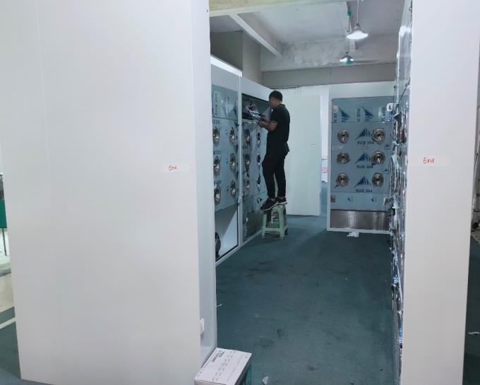 Tunnel de douche d'air de Cleanroom de 500 personnes avec les portes coulissantes automatiques 5