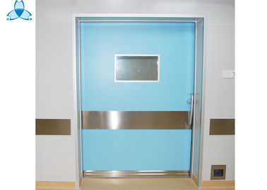 Porte d'oscillation simple de porte de feuille d'hôpital avec le joint d'air et la configuration ignifuge