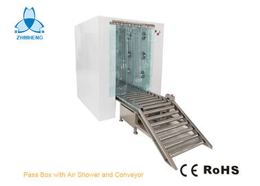 Anti - Static Pass Box Clean Room And Stainless Steel 304 Conveyor For Passing Goods