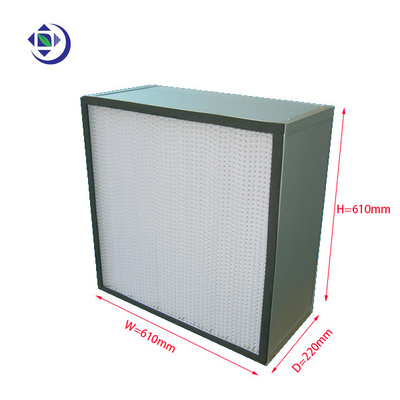 acheter Filtre du rendement élevé H13 Hepa, séparateur plissé profond 610x610x220mm de filtre de Hepa online manufacture