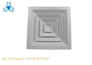 acheter Diffuseur enduit d'air de plafond de poudre blanche avec la frontière de largeur de 27.5mm, taille de 50mm online manufacture