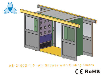 acheter Douche d'air de CleanRoom de cargaison avec le double automatique de la largeur 1600mm - portes coulissantes de feuille online manufacture