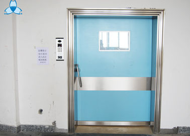 acheter En dehors de la poudre couleur bleue enduite de filtre à air d'hôpital avec la porte d'oscillation simple online manufacture