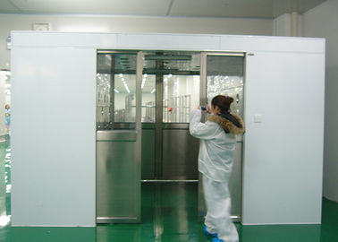 acheter Tunnel automatique de douche d'air de portes coulissantes d'acier inoxydable de Double-feuille de peau grand pour des matériaux pour la pièce propre de la classe 100 online manufacture