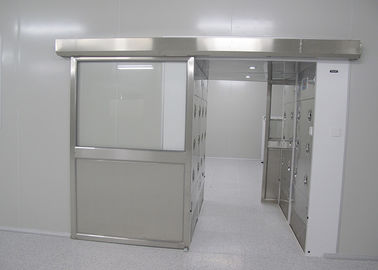 acheter Tunnel automatique de douche d'air de 304 portes coulissantes d'acier inoxydable de feuille simple pour des matériaux dans la chambre propre online manufacture