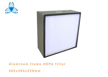 acheter Filtre à air profond du pli HEPA de cadre en aluminium pour la pièce propre, efficacité 99,99% online manufacture