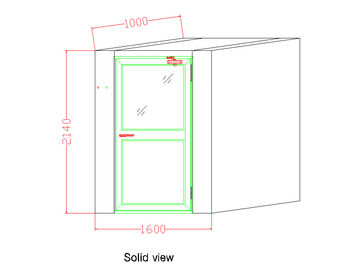 acheter Portes d'oscillation simples personnelles de feuille de douche d'air d'acier inoxydable grandes pour l'usine électronique online manufacture
