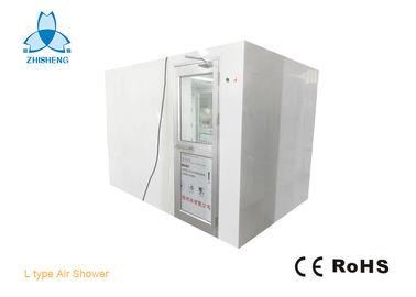 acheter L dactylographient la douche d'air faisante le coin avec les portes d'oscillation en aluminium pour la pièce propre de la classe 1000 des personnes 5-6 en Indonésie online manufacture