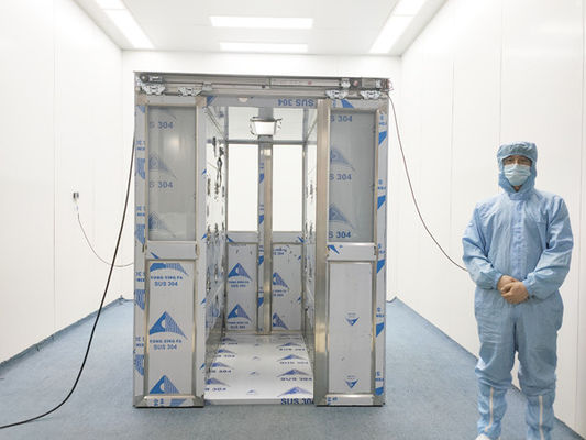 acheter Douche d'air pour deux personnes d'acier inoxydable avec les portes coulissantes de double feuille automatique online manufacture
