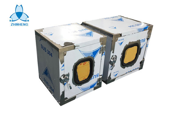 acheter Boîte de passage statique de pièce propre de l'acier inoxydable 304 avec la porte incorporée online manufacture