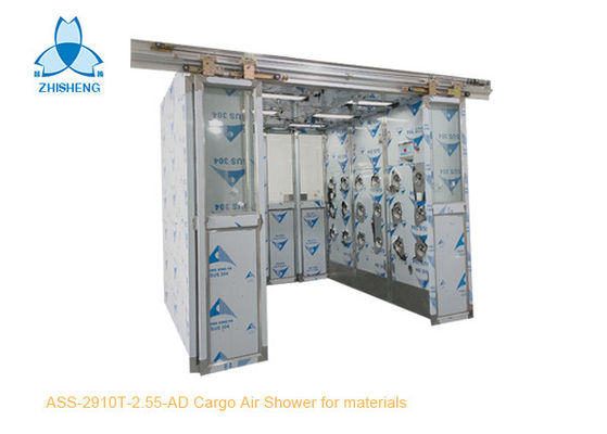 acheter Tunnel de douche d'air de 304 cargaisons d'acier inoxydable avec 4 portes coulissantes automatiques de feuille online manufacture