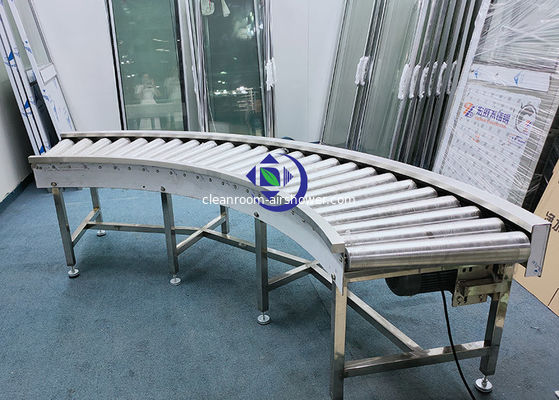 acheter Convoyeur incurvé par 304 d'acier inoxydable de contrôle de PLC pour des matériaux de passage online manufacture