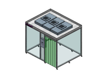 Pièce propre modulaire d'OIN 8 Softwall de rideau en PVC/cabine propre avec l'unité de filtrage de fan