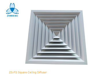 poudre blanche en aluminium de diffuseur de plafond de place de pouce 24x24 enduite