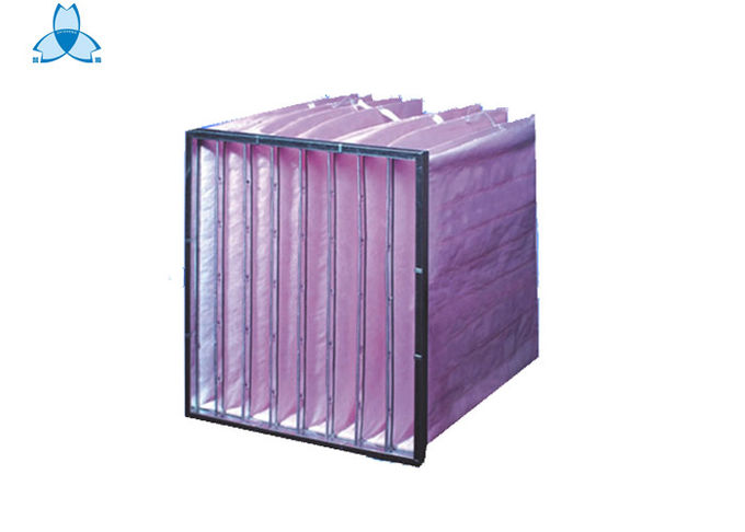 Cadre rose d'alliage d'aluminium du filtre à air F7, 6 filtres de manipulateur d'air de poches 0