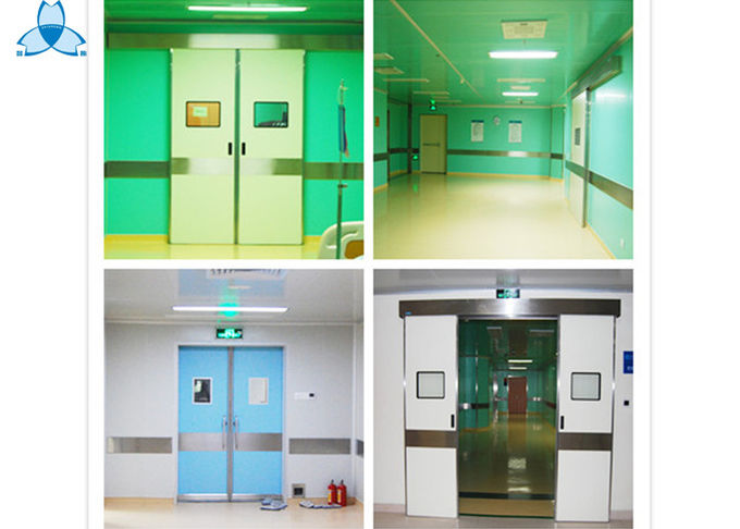Portes à deux battants électriques d'hôpital de filtre à air d'hôpital d'acier inoxydable pour la chambre d'hôpital 2