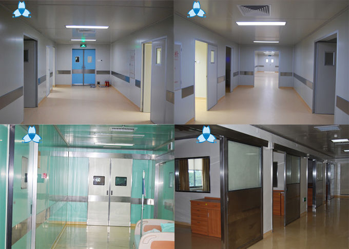 Filtre à air automatique d'hôpital, portes coulissantes de double hôpital de feuille pour la porte de l'hôpital ICU 2