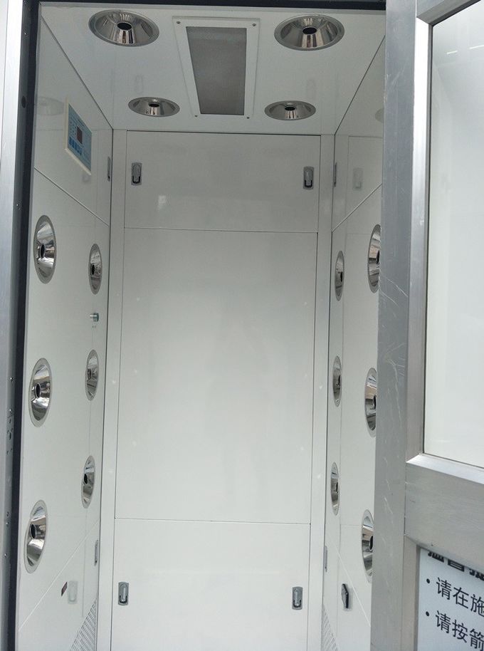 Double porte en aluminium simple de soufflement W1400xD1000xH2100mm de douche d'air de Cleanroom 3