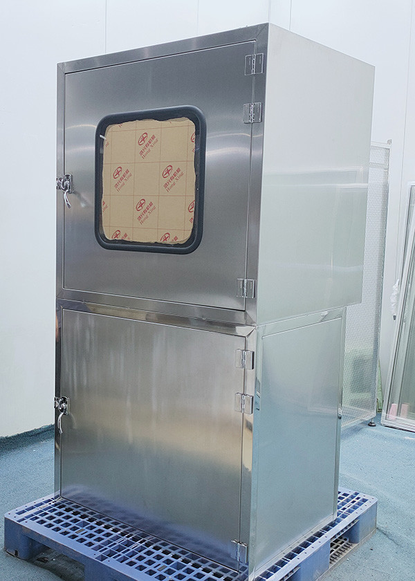 Boîte de passage de douche d'air SS304 pour le Cleanroom avec le couplage mécanique 0